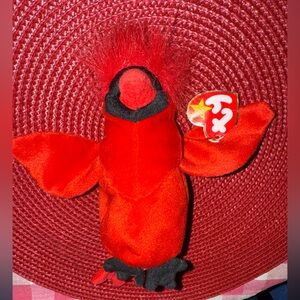 Ty Vintage Retired Beanie Baby Mac the Cardinal RARE!!